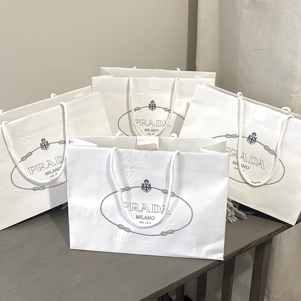 Prada shopping bag bundle